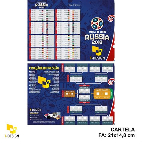 copa do mundo rússia 2018 tabela de jogos editável