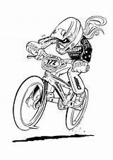 Bmx Bike Illustration Bikes Cartoon Drawing Racing Coloring Pages Haro Cam Small Old Bob Freestyle Designs Helmet Choose Board sketch template