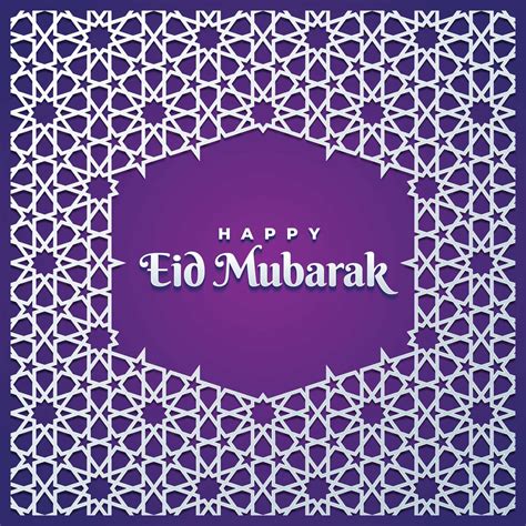 eid mubarak greeting card template  vector art  vecteezy