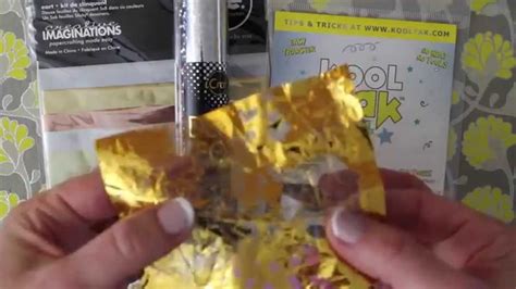 ways  add foil   papercrafts youtube