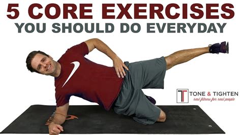 core exercises    everyday youtube