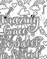 Grace Hymn sketch template