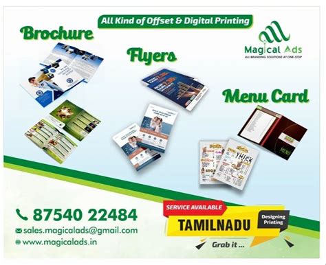 pamphlet printing services  rs page  coimbatore id