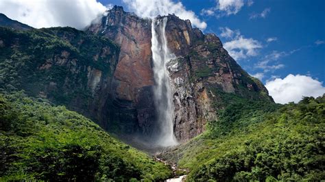 angel falls waterfall  canaima national park venezuela windows spotlight images