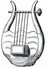 Lyre Lyres Bones Viking Instrumentation Led Research Clipartmag Into Drawing sketch template