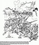 Coloring Pages Revolutionary War sketch template