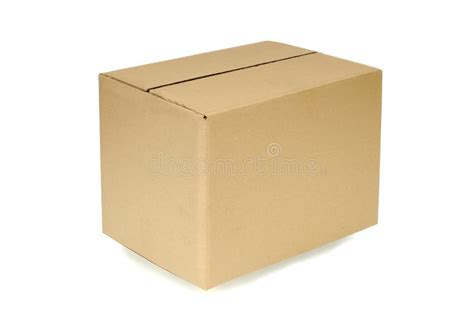 cardboard box side corner view isolated  white background copy