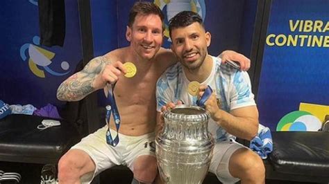 La Foto Del Desahogo De Lionel Messi Y Kun Agüero Con La Copa América