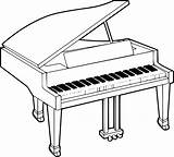 Pianos Instruments Klavier Instrumentos Coloori Instrumenter Clavier Coloriages Imprimable sketch template