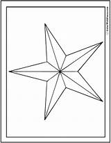 Star Coloring Pages Nautical Printable Colorwithfuzzy sketch template