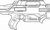 Nerf Coloring Pages Gun Printable sketch template