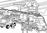 Coloring Lego Train Pages Printable Kids Print Duplo Trains City Colouring 4kids sketch template