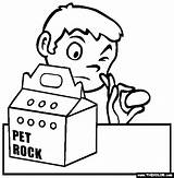 Pet Rock sketch template