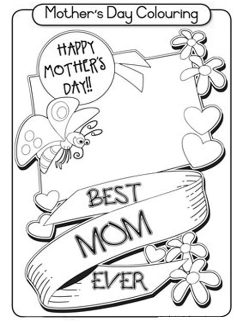 printable mothers day coloring pages  kids