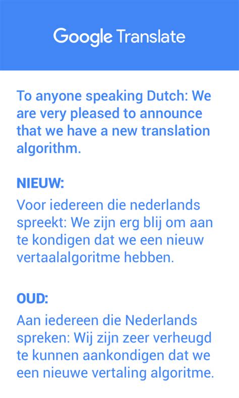 google verbetert vertaling nederlands engels