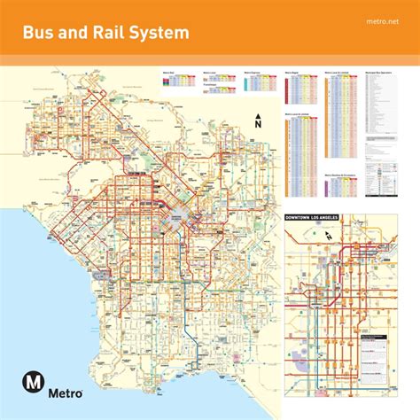 transit maps official map los angeles metro bus  rail services