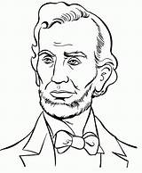Presidents Abe Cliparts Ec0 sketch template