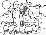 Sheep Coloring Shepherd Good Lost Choose Board Lord Pages Kids Shepard sketch template