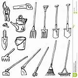 Tools Gardening Drawing Doodles Spade Garden Drawings Shovel Paintingvalley Illustration Vector Sketches Preview sketch template