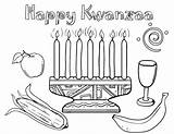 Kwanzaa Sheets Holidays Kwan sketch template