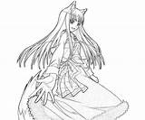 Spice Style Koushinryou Ookami Coloring Pages sketch template