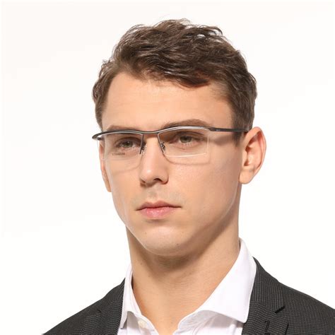 Pure Titanium Men Eyewear Optical Prescription Glasses Frame M Business