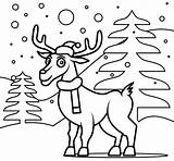 Reindeer Kleurplaat Colorir Renas Rendier Kerst Desenhos Kleurplaten Arreslee Kerstman Supercoloring sketch template