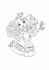 Coloring Ever After High Pages Madeline Print Color Printable Hatter Kids Getdrawings Getcolorings Peachy Coloringtop sketch template