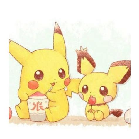 pichu and pikachu ♡ pokémon pokemon pikachu cute pikachu