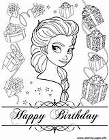Coloring Birthday Pages Frozen Happy Elsa Colouring Printable Disney Kids Online Color Print Books Party Sheets Hmcoloringpages Drawings Gemerkt Von sketch template