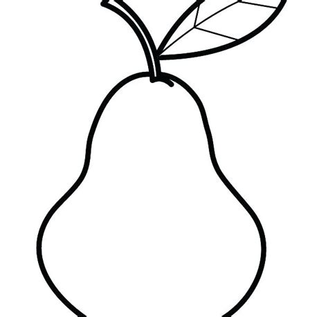 pear coloring page  getcoloringscom  printable colorings pages