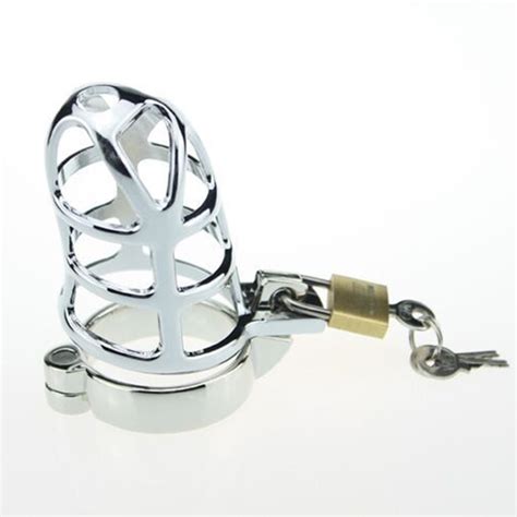 metal style cock ring stainless steel male chastity device time lasting