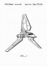 Wars Shuttle Imperial Patent Lambda sketch template