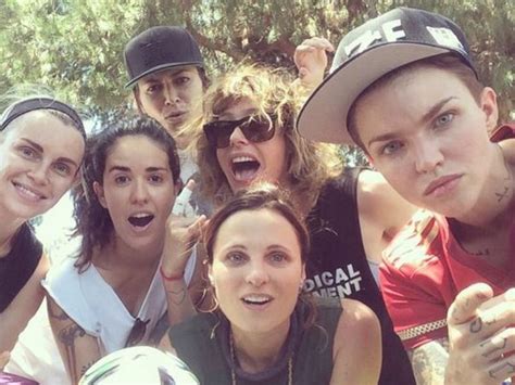 no filter is playing sports in the park with kate moennig