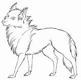 Coloring Pages Furry Wolf sketch template