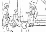 Mary Jesus Coloring Luke Martha Magdalene Pages Meets Printable sketch template