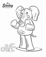 Scentsy Buddy Colouring sketch template