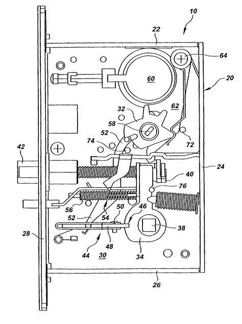 patent  multi functional mortise lock google patents