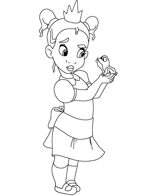 tiana coloring pages printable