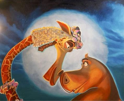 Madagscar Melman The Giraffe And Gloria The Hippopotamus