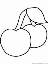 Fruit Coloring Pages Cartoon Fruits Colouring Clipart Vegetables Cherries Printable Popular Library Advertisement Coloringhome sketch template