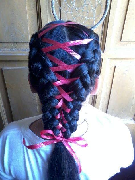 sam s pretty hairstyles the ribbon or shoelace braid