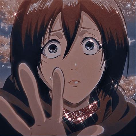 Mikasa Ackerman Glitter Anime Glitter Anime Icons Aot Icons