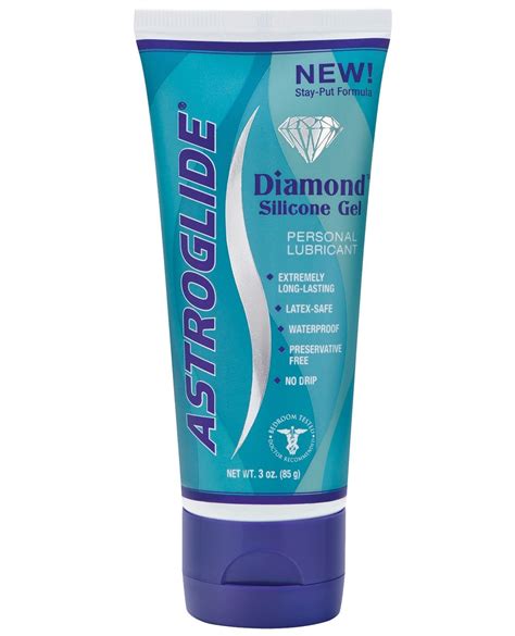 astroglide diamond silicone gel lubricant  oz bottle