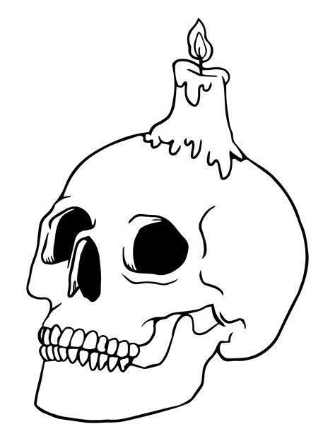 skull halloween printables printableecom