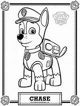 Chase Coloring Paw Patrol Popular sketch template