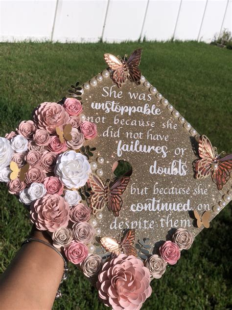 graduation cap topper graduation cap paper flowers  etsy