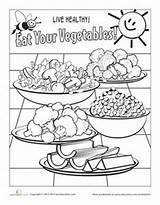Healthy Gezond Sheets Worksheets Eten Voeding sketch template