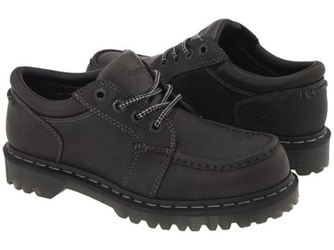 dr martens quinton  augen moc toe schuh schwarz harvestcirca schuhe