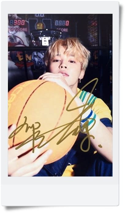 Signed Bts Jimin Autographed Photo Love Yourself 4 6 Inches